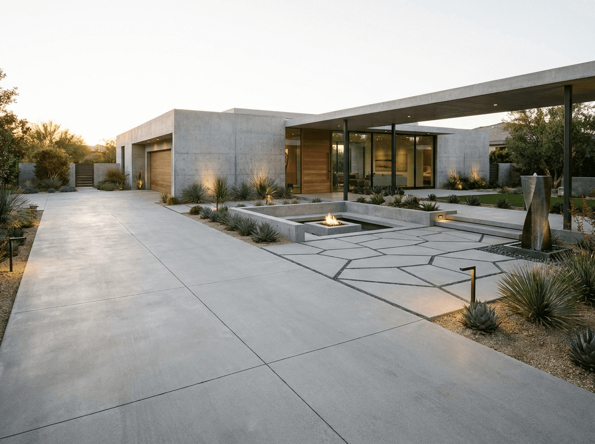 Concrete Driveway & Patio